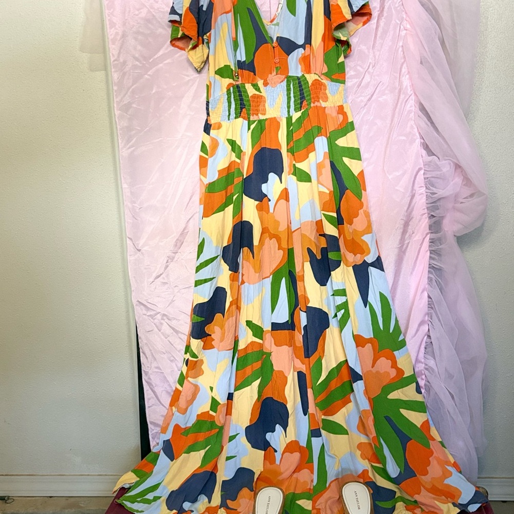 Colorful Floral Maxi Dress